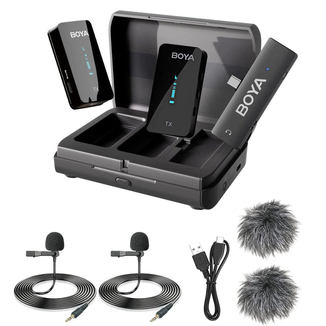 BOYA BY-XM6-K6 DUAL CHANNEL WIRELESS MICROPHONE FOR ANDROID DEVICES