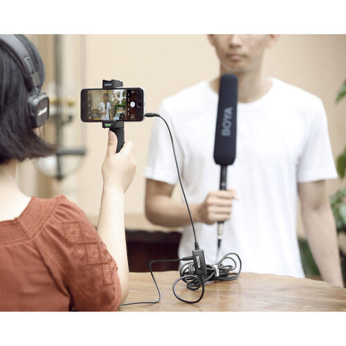 BOYA Microphone Adapter Cable BY-BCA6 XLR to 3.5mm Connector Adjustable Volume