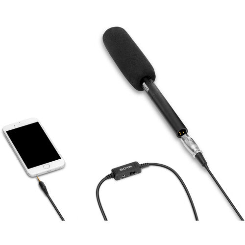 BOYA Microphone Adapter Cable BY-BCA6 XLR to 3.5mm Connector Adjustable Volume