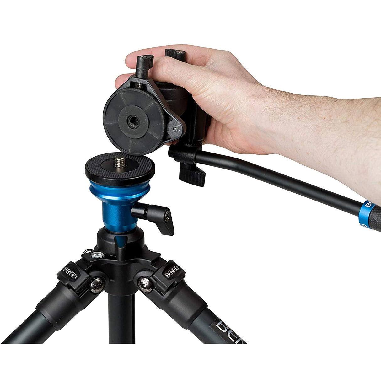 Benro A1573FDS2 Single Leg Series 1 Alum Video Kit 3 Section S2 head