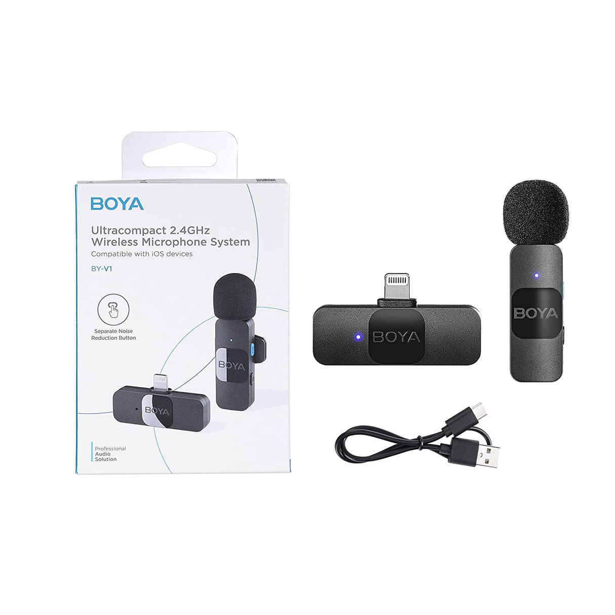 Boya BY-V1 Ultracompact 2.4GHz Wireless Microphone System