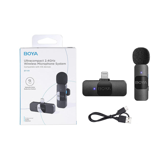 Boya BY-V1 Ultracompact 2.4GHz Wireless Microphone System