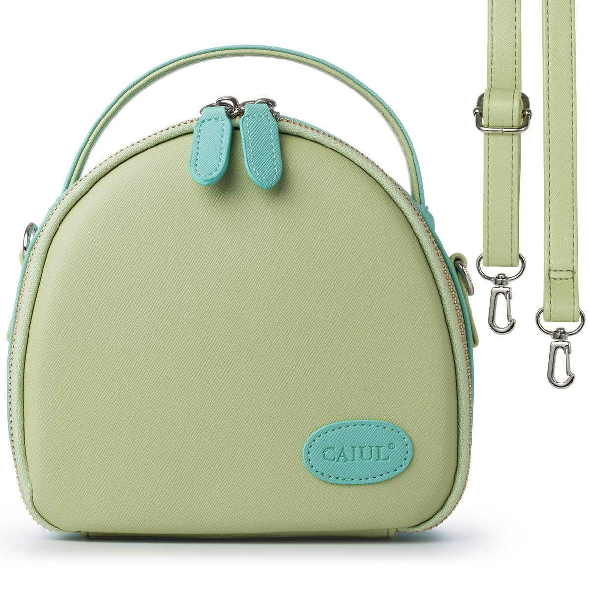 CAIUL Instax Mini First Generation Zipper Universal Carry Case for Fujifilm Instax Mini 11/9/ 8 8+ 70 7s 25 26 50s 90 9 Camera Mint Green