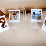 CAIUL V Model Clear Acrylic Photo Frame for Fujifilm Instax Square SQ10 Instant Film, 3pcs