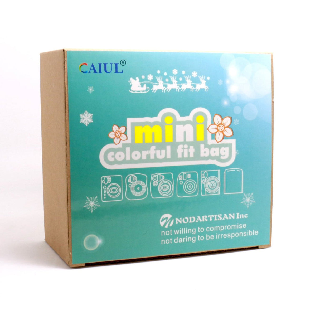 CAIUL DTM8 Vintage Carry Camera Case Bag For Fujifilm Instax Mini 8, PU Leather