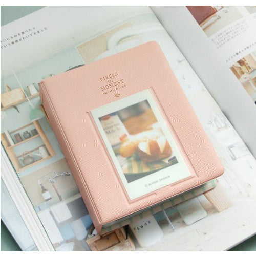 Zenko Pieces Of Moment Book Album For Films Of Instax Mini Mini 11 9 8 7s 8 8+ 9 25 26 50s 70 90 Film, Polaroid PIC300 Z2300 Film (64 Photos Pink)