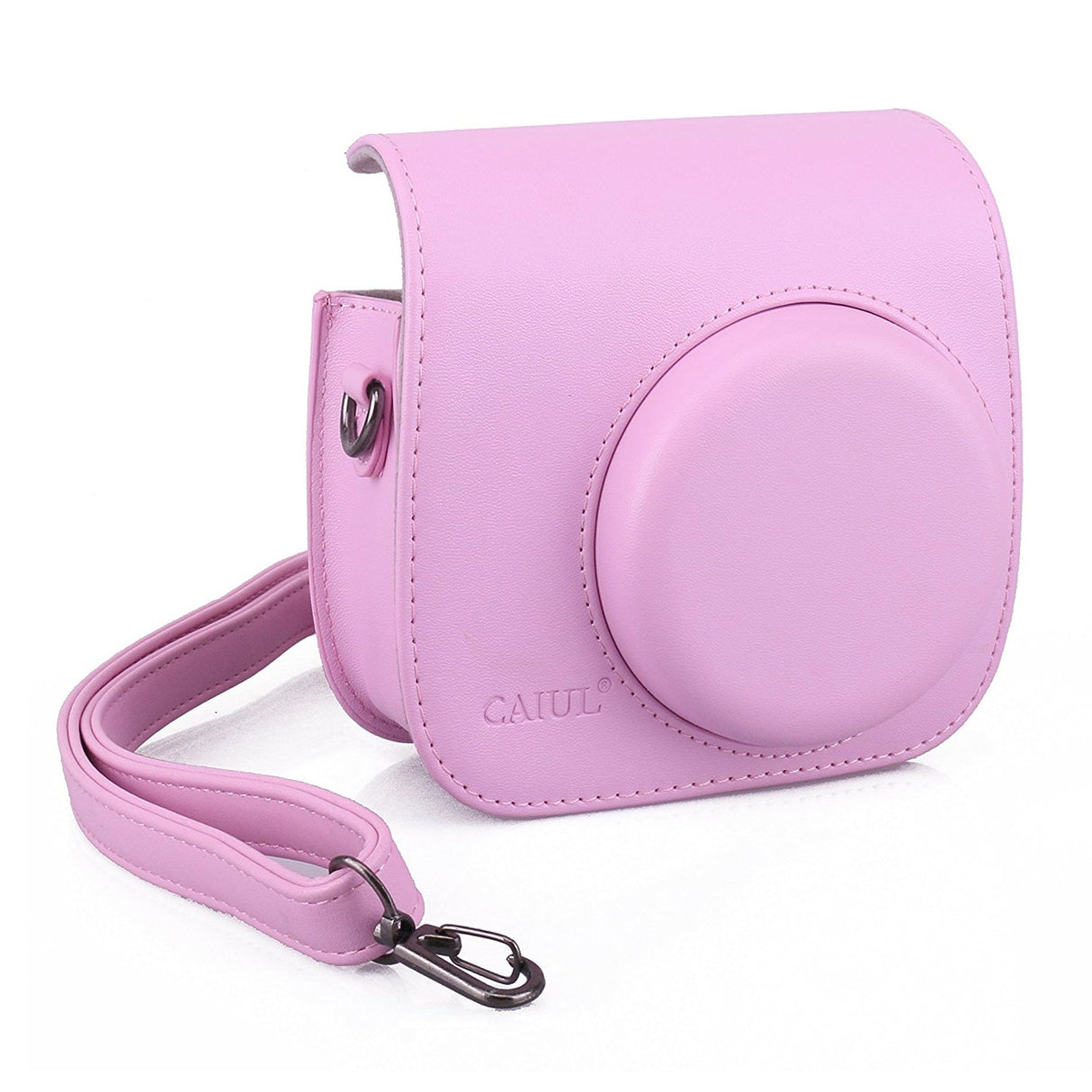 CAIUL Vintage PU Leather fuji mini case for Fujifilm Instax Mini 11/9/8 Case bag Pink