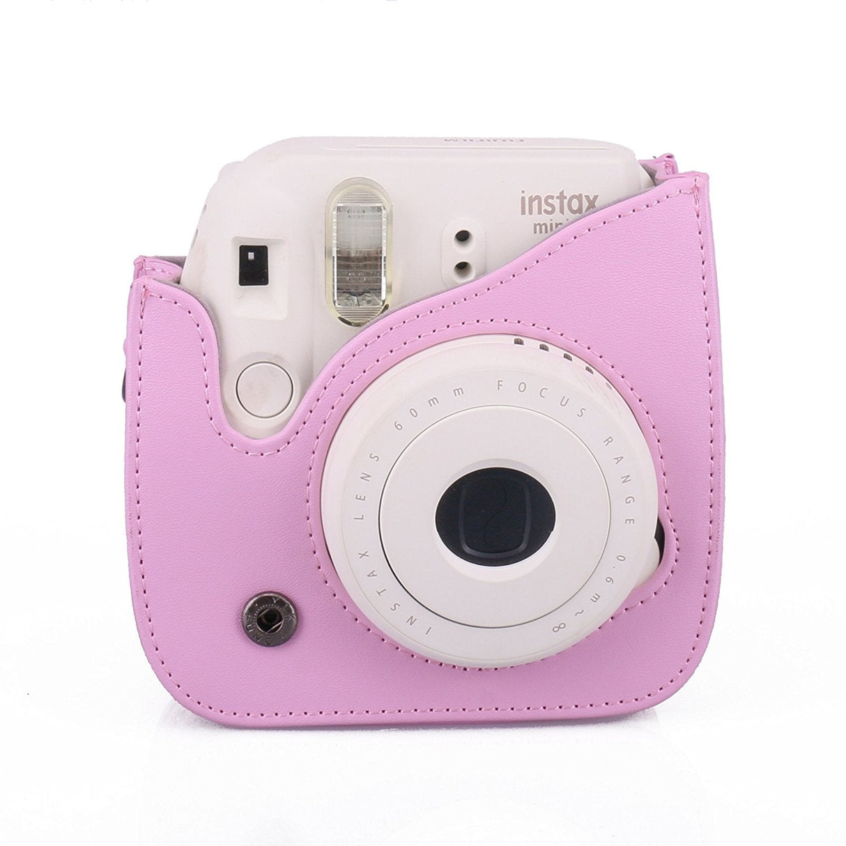 CAIUL Vintage PU Leather fuji mini case for Fujifilm Instax Mini 11/9/8 Case bag Pink