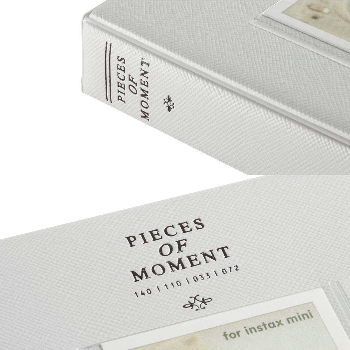 Caiul Instax Mini 9/ 8/50/70/90 Compatible Pieces Of Moment 64 Photos Album Smokey White