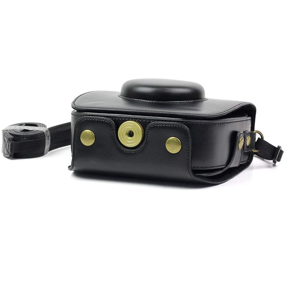 Camera Bag for Fujifilm Instax Square SQ10 , wogozan Camera Case with Soft PU Leather and Strap(Black)