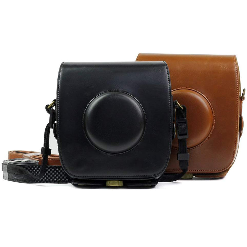 Camera Bag for Fujifilm Instax Square SQ10 , wogozan Camera Case with Soft PU Leather and Strap(Black)