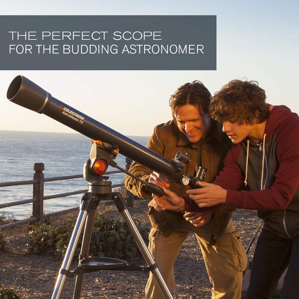 Celestron AstroMaster 70AZ 70mm f/13 Alt-Az Refractor Telescope