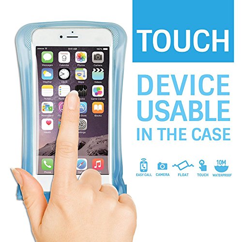 DiCAPac WPC2 Waterproof Case with Neck Strap for Samsung Galaxy Note 1/2 Blue