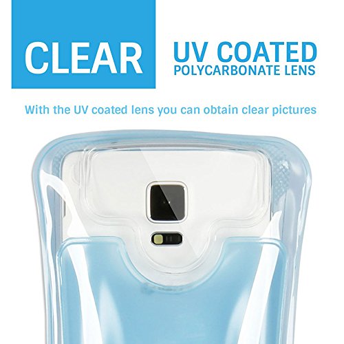 DiCAPac WPC2 Waterproof Case with Neck Strap for Samsung Galaxy Note 1/2 Blue