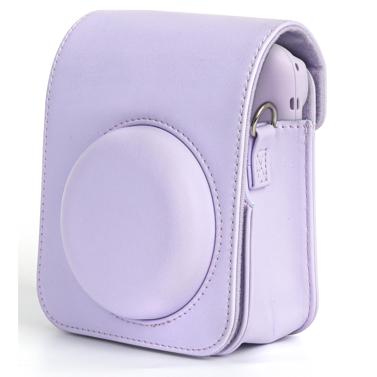 Zikkon Instax Mini 12 Protective Camera Case PU Leather Carrying Bag (Lilac Purple)