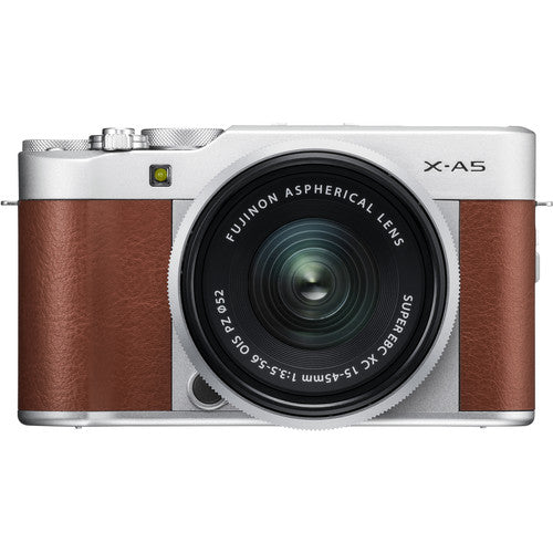 FUJIFILM X-A5 Mirrorless Digital Camera with 15-45mm Lens Brown