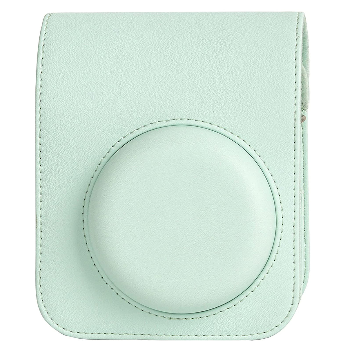 Zikkon Instax Mini 12 Protective Camera Case PU Leather Carrying Bag (Mint Green)