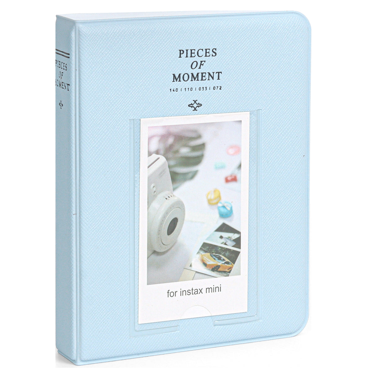 Zikkon Compatible 64 sheet Album for Fujifilm Instax Mini Film (3 inch) (Pastel Blue)