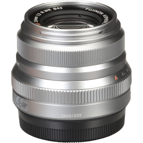 FUJIFILM XF 35mm f/2 R WR Lens (Silver)