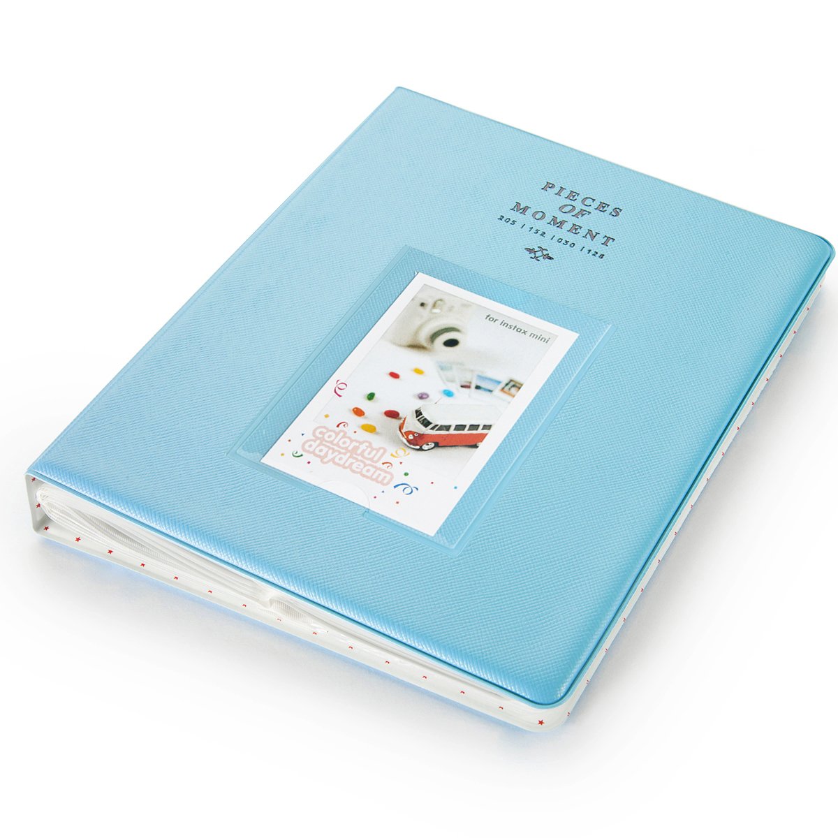 Zenko 128 Pockets Album for Instax Mini 7s 8 8+ 9 25 26 50s 70 90 Film, Polaroid PIC300 Z2300 Film (Blue)