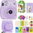 Fujifilm Instax Mini 11 Camera with Fujifilm Instant Mini Film (20 Sheets) Bundle with Deals Number One Accessories Including Carrying Case, Color Filters, Photo Album, Stickers + More Lilac Purple