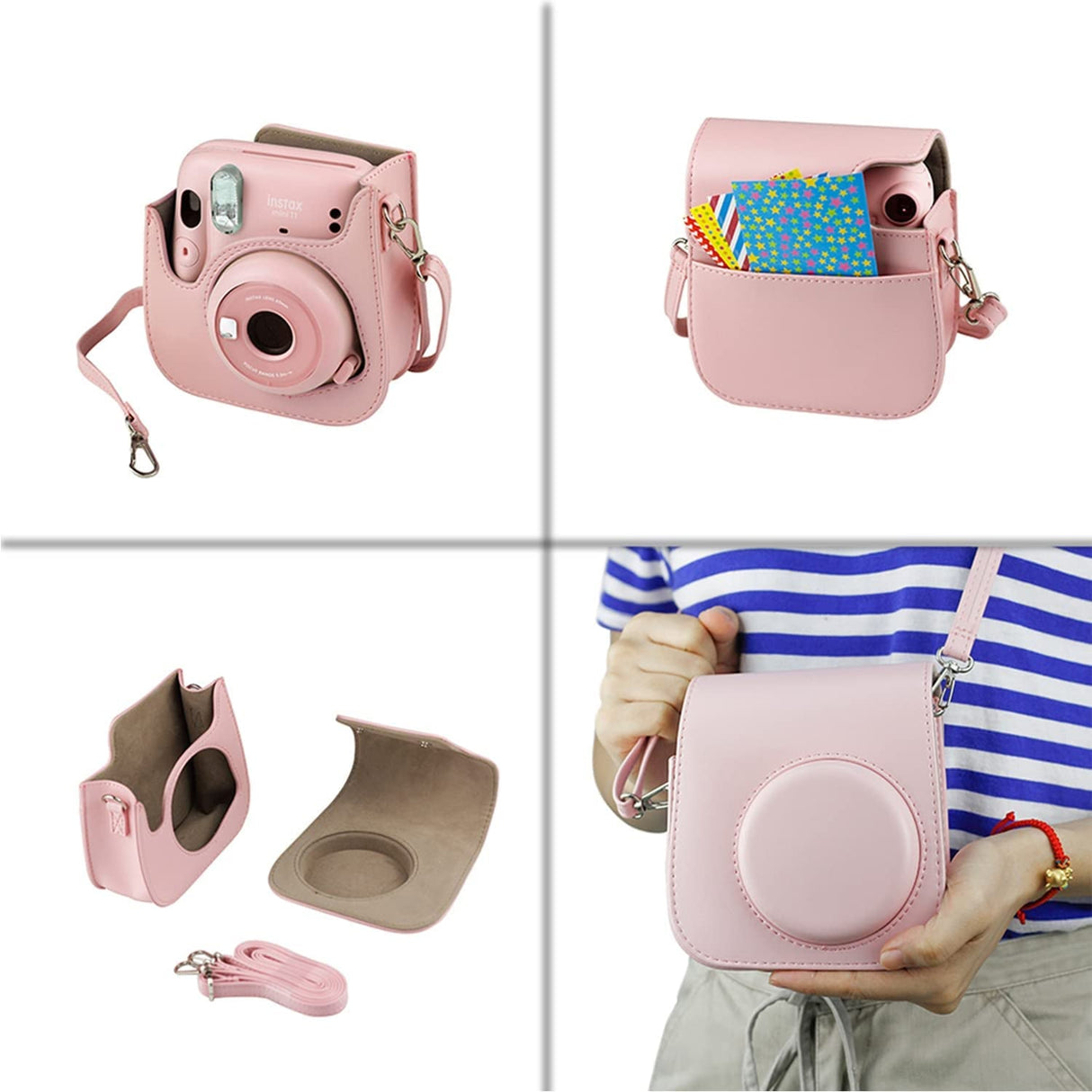 ZENKO MINI 11 INSTAX CAMERA POUCH BAG (Blush Pink)