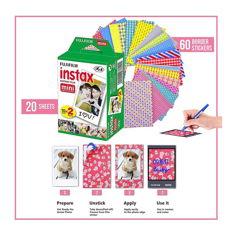 Fujifilm Instax Mini 11 Instant Camera + Shutter Compatible Carrying Case + Fuji Film Value Pack (20 Sheets) + Shutter Accessories Bundle, Color Filters, Photo Album, Assorted Frames