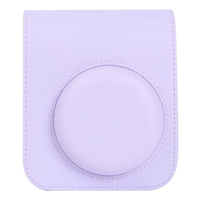 Zikkon Instax Mini 12 Protective Camera Case PU Leather Carrying Bag (Lilac Purple)