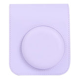 Zikkon Instax Mini 12 Protective Camera Case PU Leather Carrying Bag (Lilac Purple)
