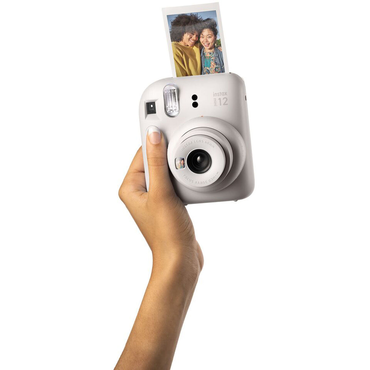 Fujifilm Instax Mini 12 Instant Print Film Camera Clay White