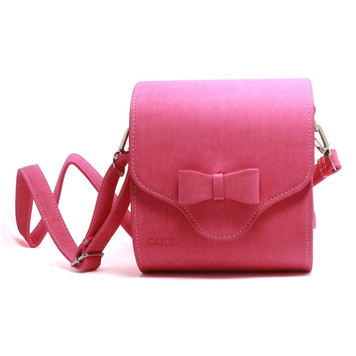 CAIUL Universal Carry Camera Bag With Shoulder Strap for Instant Camera, Compact Camera,Smartphone Printer Pink