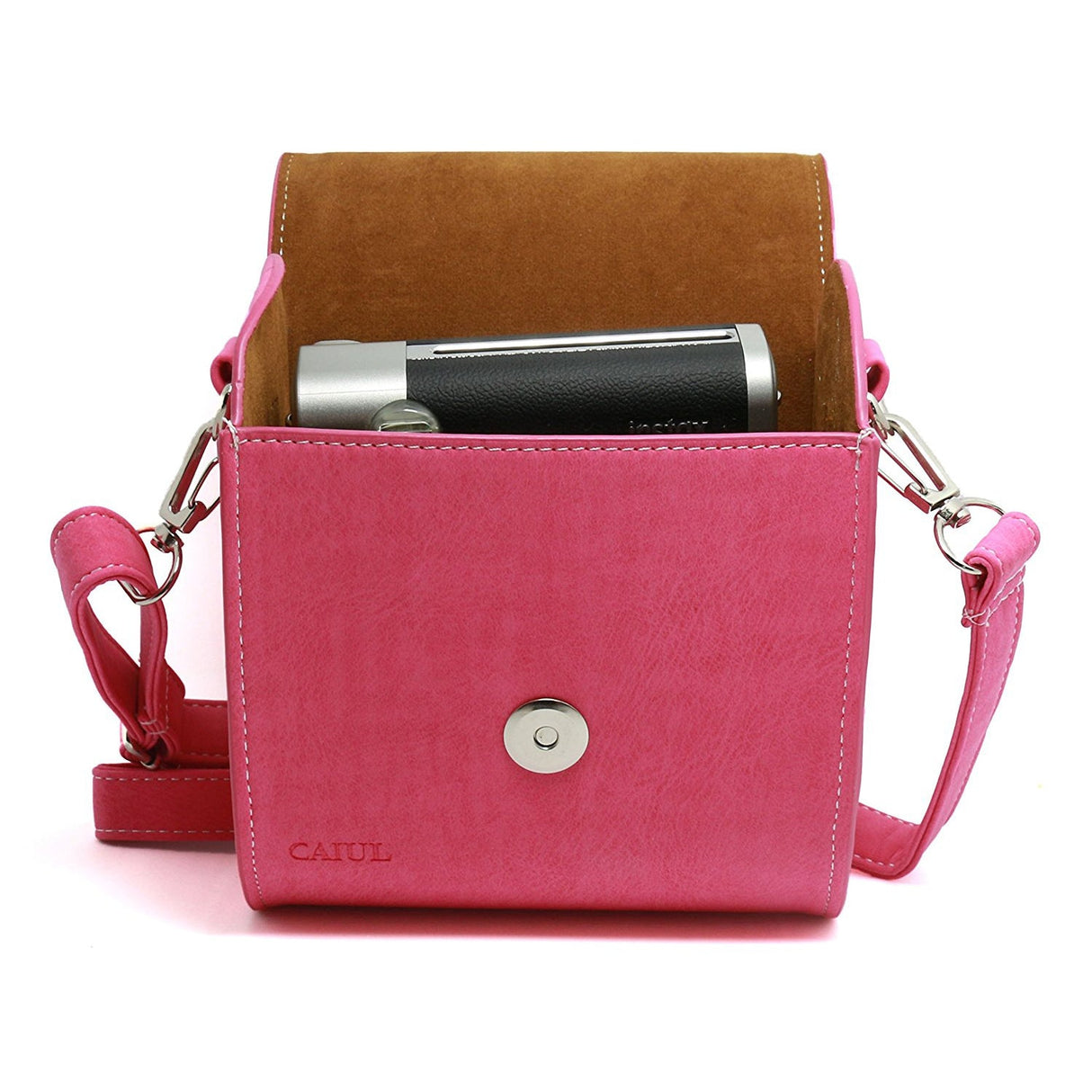 CAIUL Universal Carry Camera Bag With Shoulder Strap for Instant Camera, Compact Camera,Smartphone Printer Pink