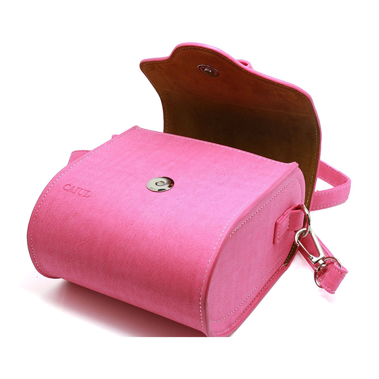 CAIUL Universal Carry Camera Bag With Shoulder Strap for Instant Camera, Compact Camera,Smartphone Printer Pink