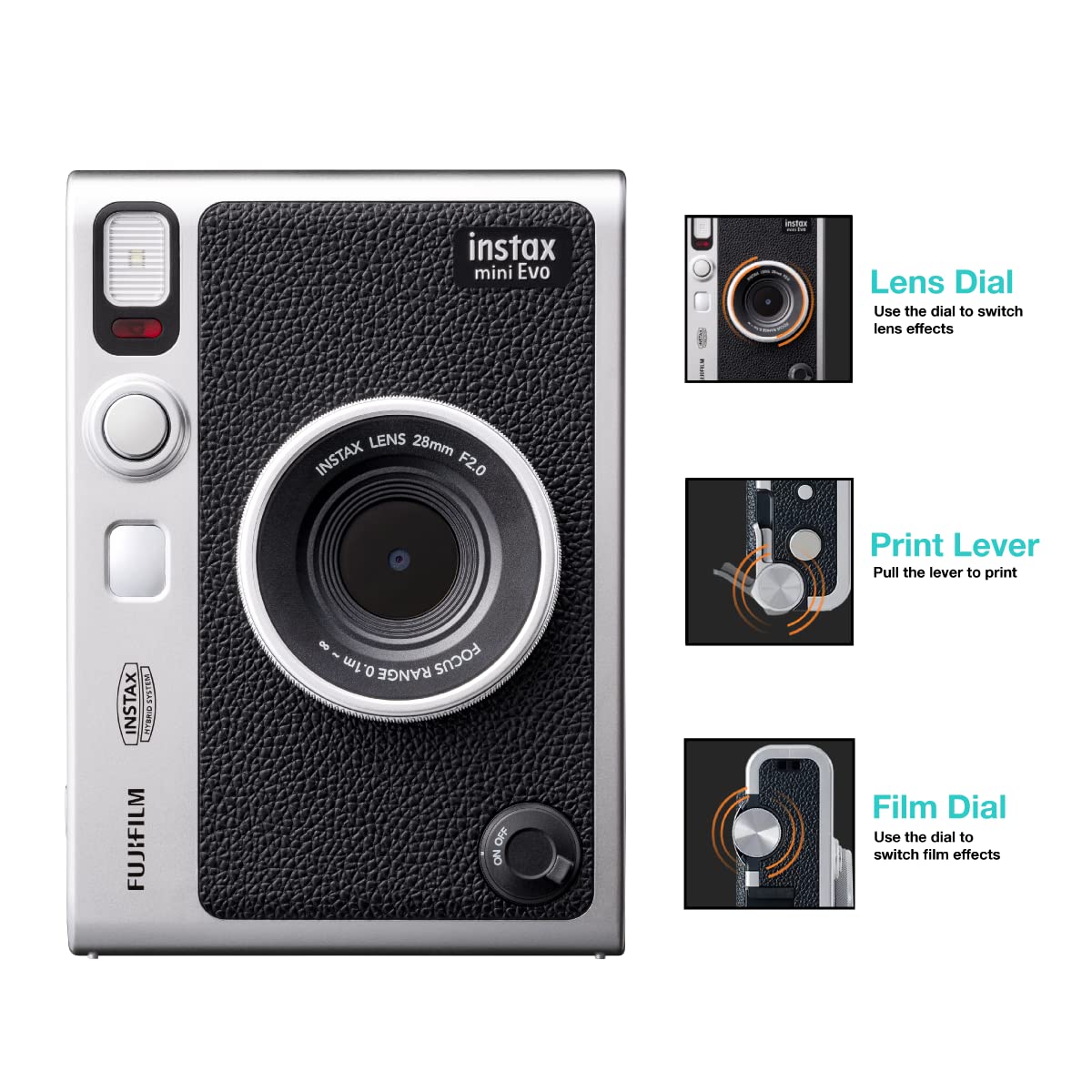 Fujifilm Instax Mini Evo Hybrid Camera Premium Edition