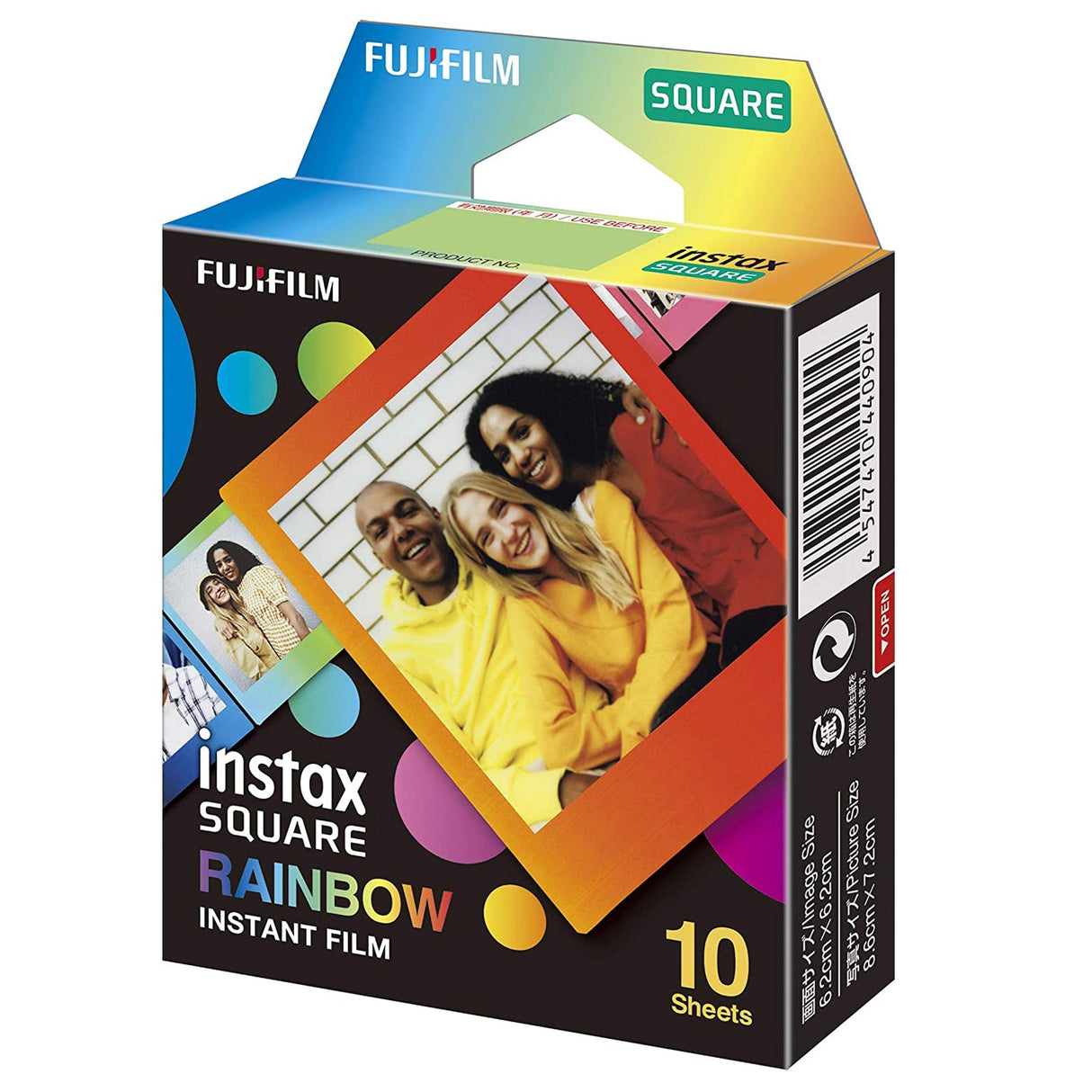 Fujifilm Instax Square Rainbow Film for SQ20, SQ10, SQ6, SQ1- 10 Exposures
