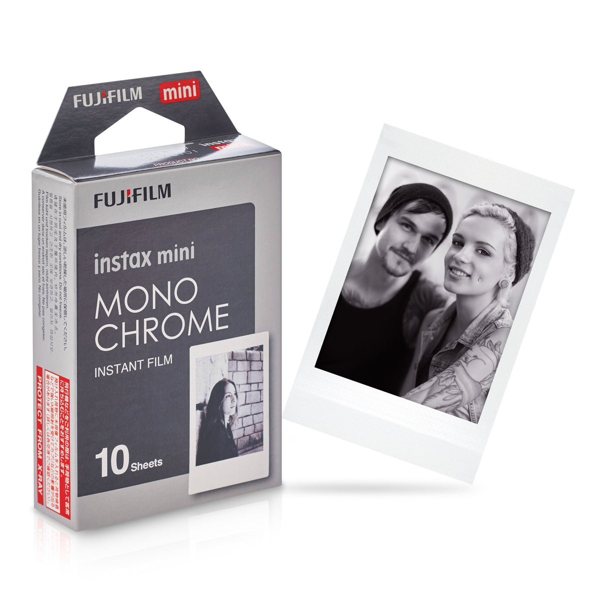 Fujifilm Instax Wide 10X1 Monochrome Instant Film