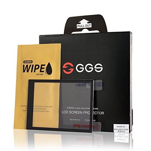 GGS LARMOR IV SelfAdhesive Optical Glass LCD Screen Protector for Sony RX100, M2 ,M3