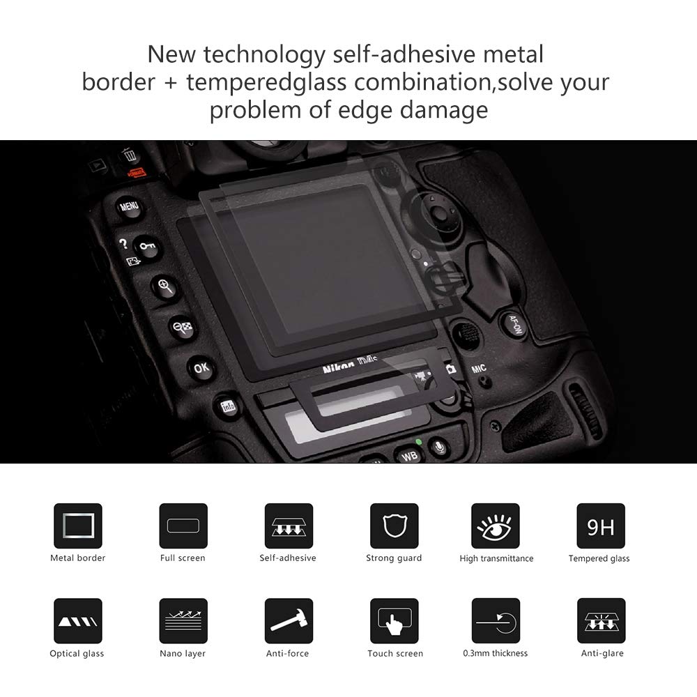 Larmor GGS Screen Protector for Canon EOS 5D Mark IV Optical Glass Selfadhesive(4 generation)