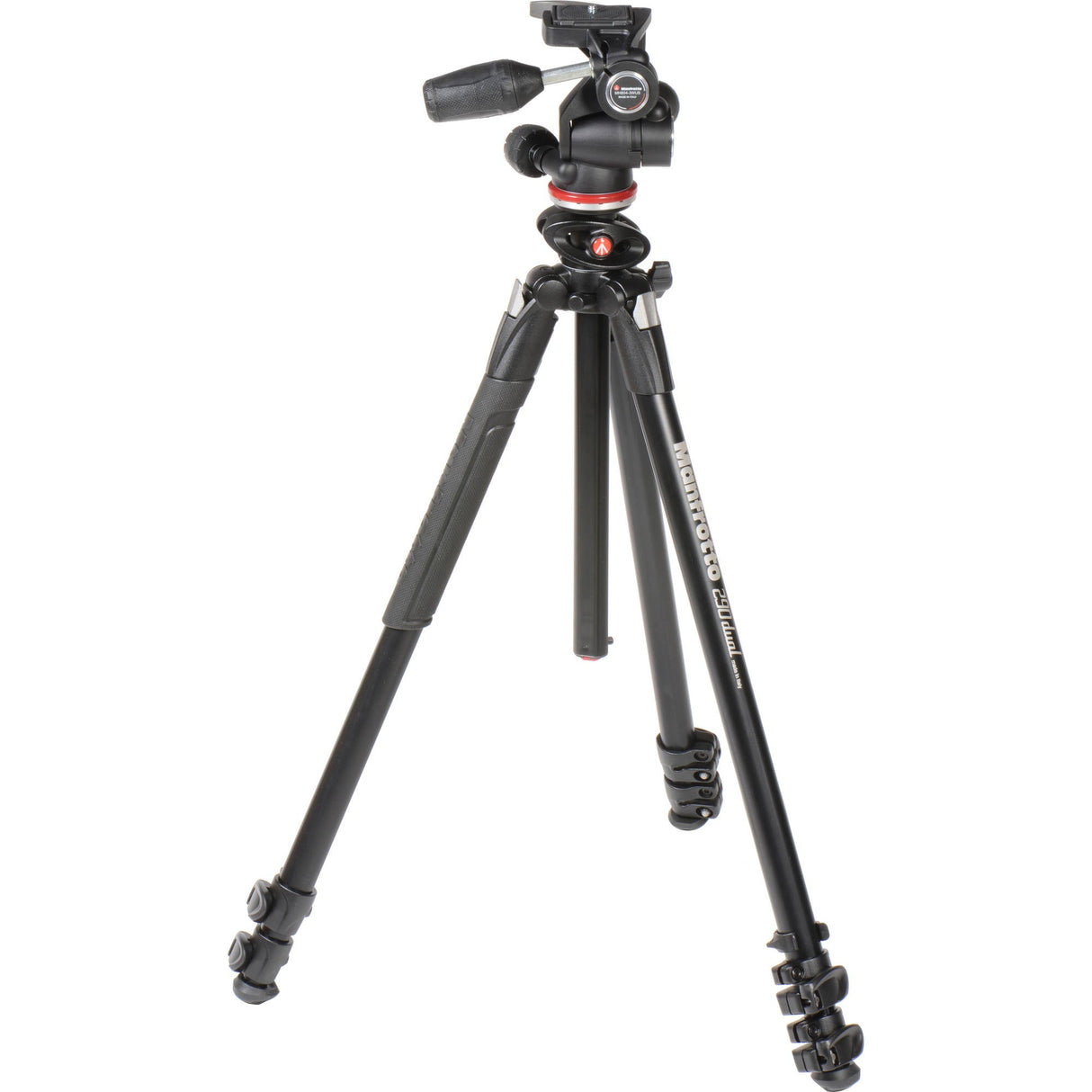 Manfrotto MK290DUA3-3WUS 290 Dual Aluminum Tripod with 3-Way Pan/Tilt Head
