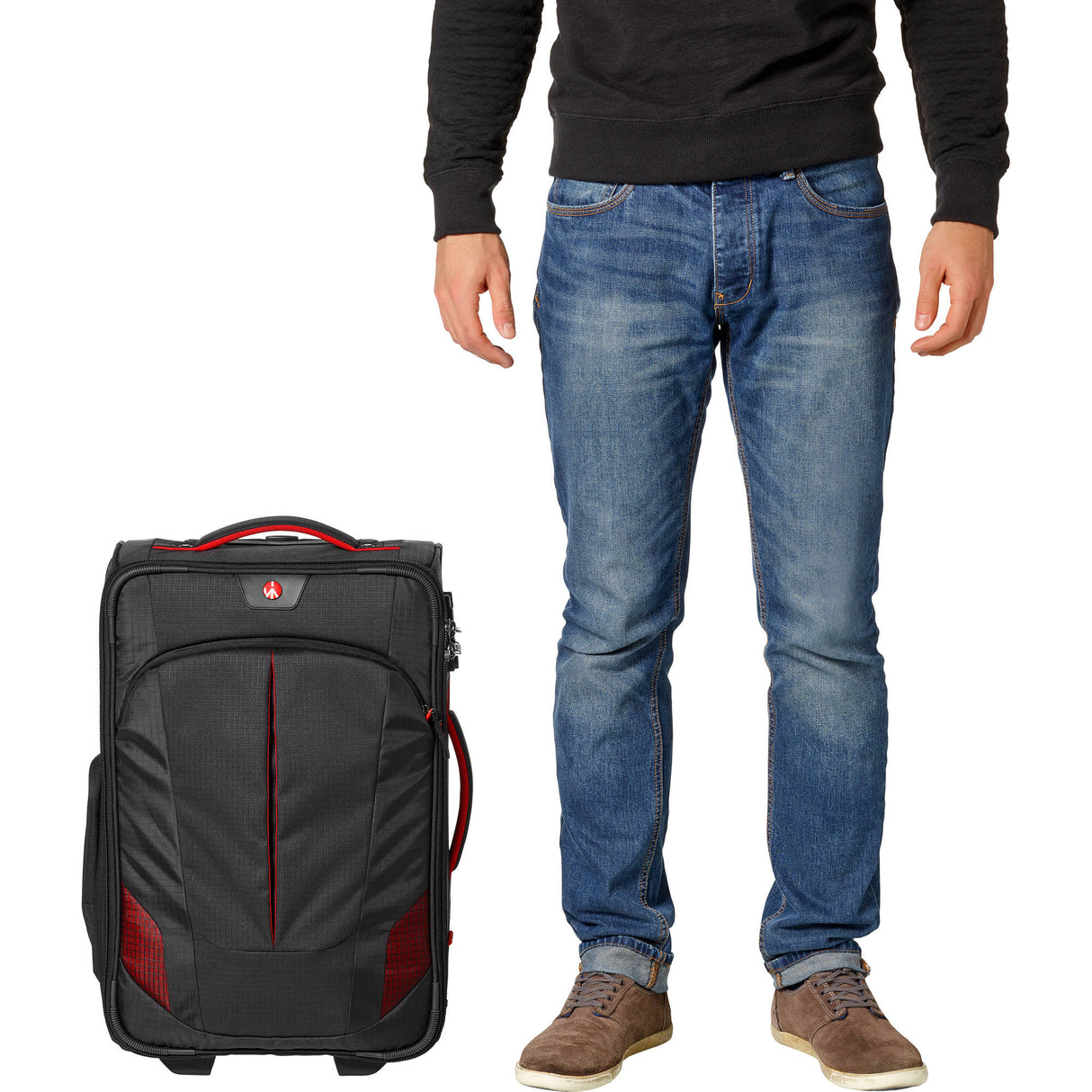 Manfrotto Pro Light Reloader-55 Camera Roller Bag for DSLR/Camcorder (Black)