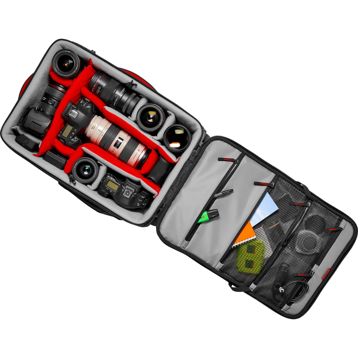 Manfrotto Pro Light Reloader-55 Camera Roller Bag for DSLR/Camcorder (Black)