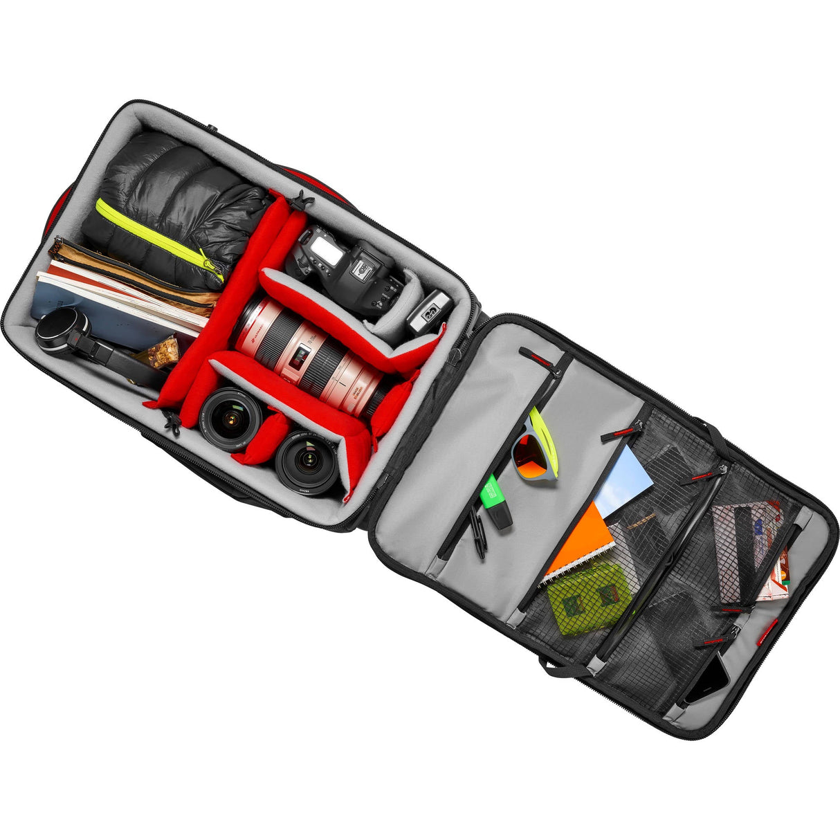 Manfrotto Pro Light Reloader-55 Camera Roller Bag for DSLR/Camcorder (Black)