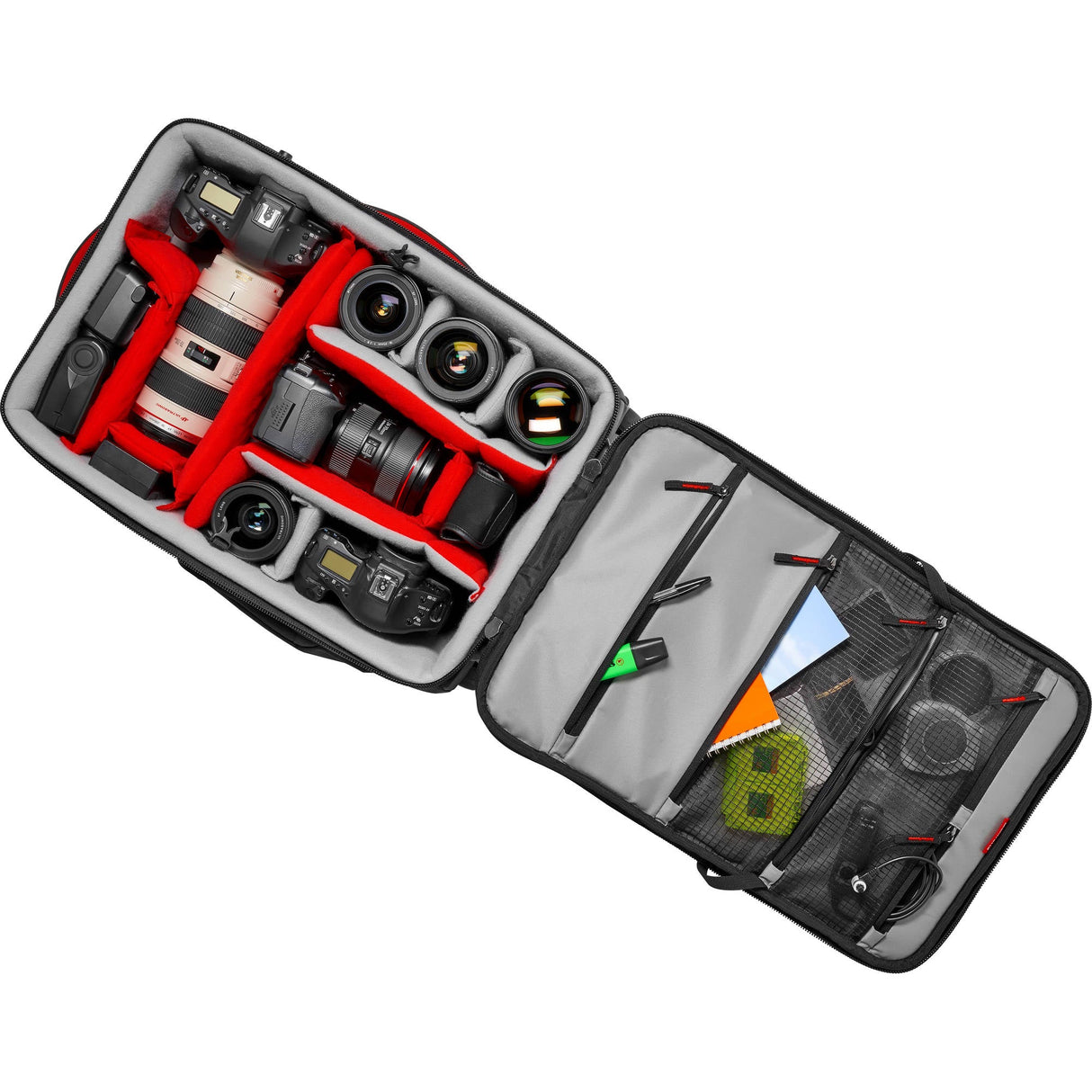 Manfrotto Pro Light Reloader-55 Camera Roller Bag for DSLR/Camcorder (Black)