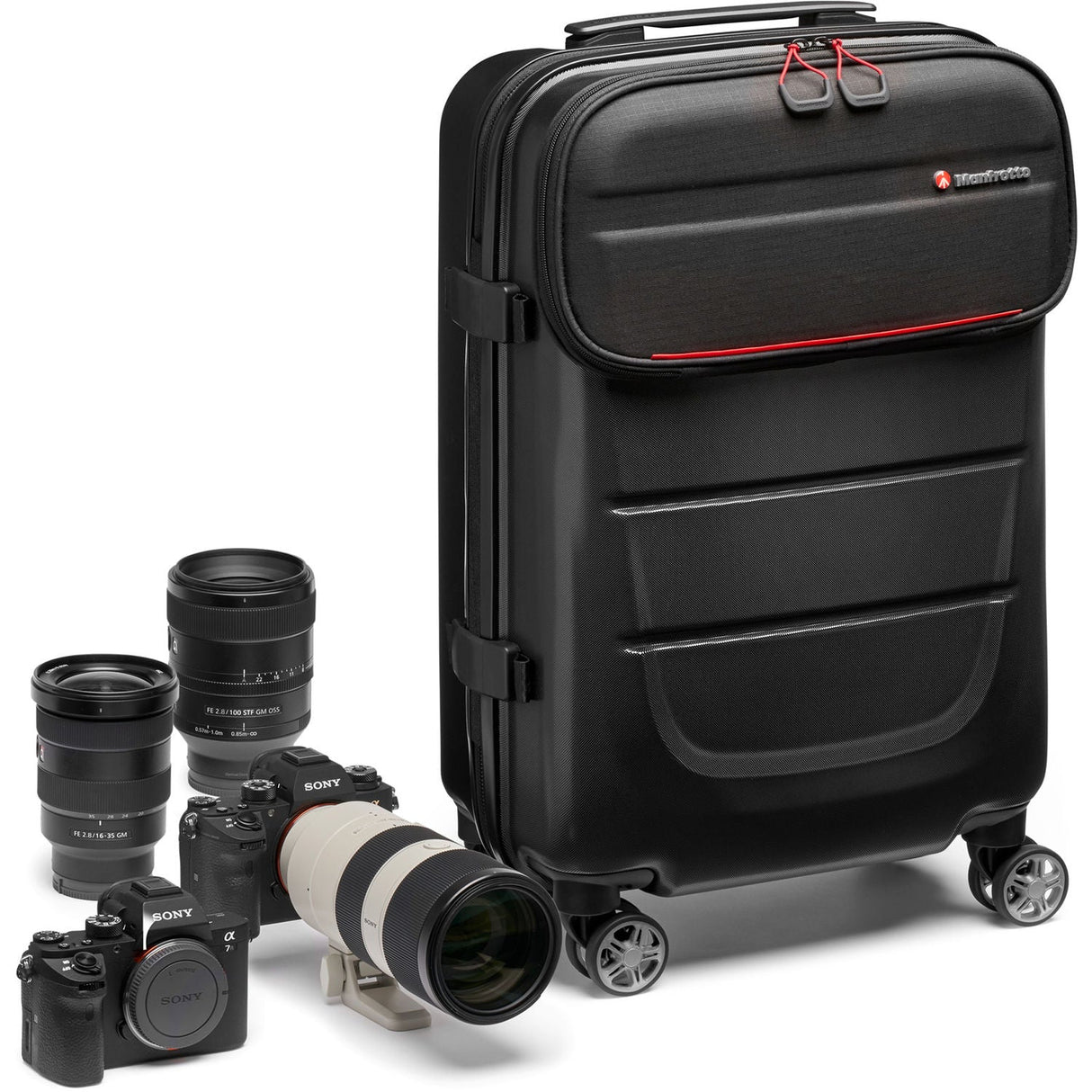 Manfrotto Pro Light Reloader Spin-55 Carry-On Camera Roller Bag (Black)