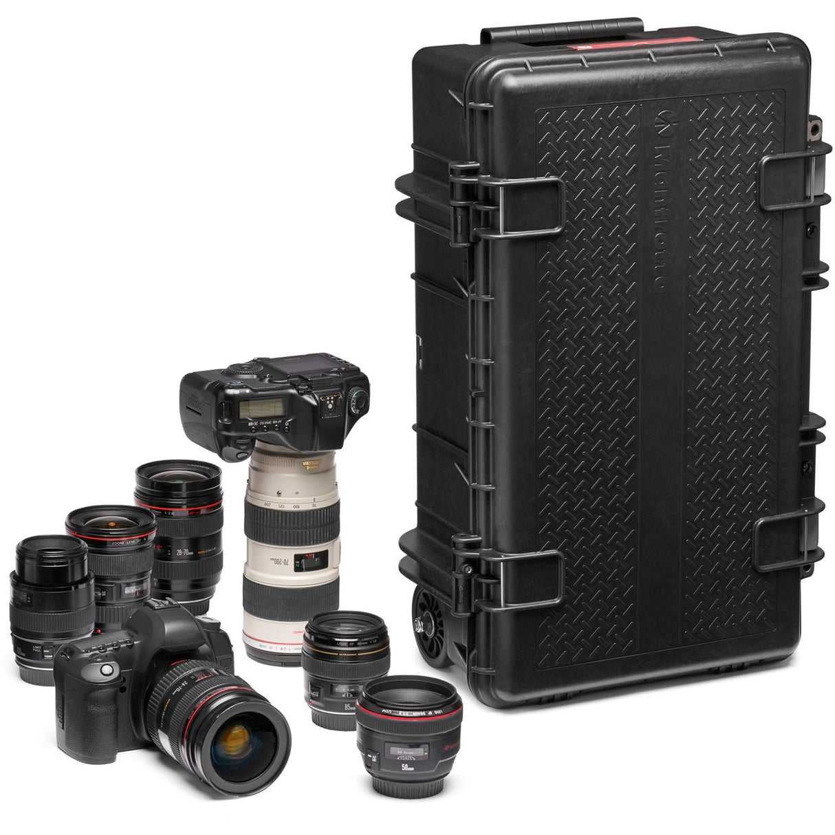 Manfrotto Pro Light Reloader Tough-55 Low Lid Carry-On Camera Rollerbag (Black)