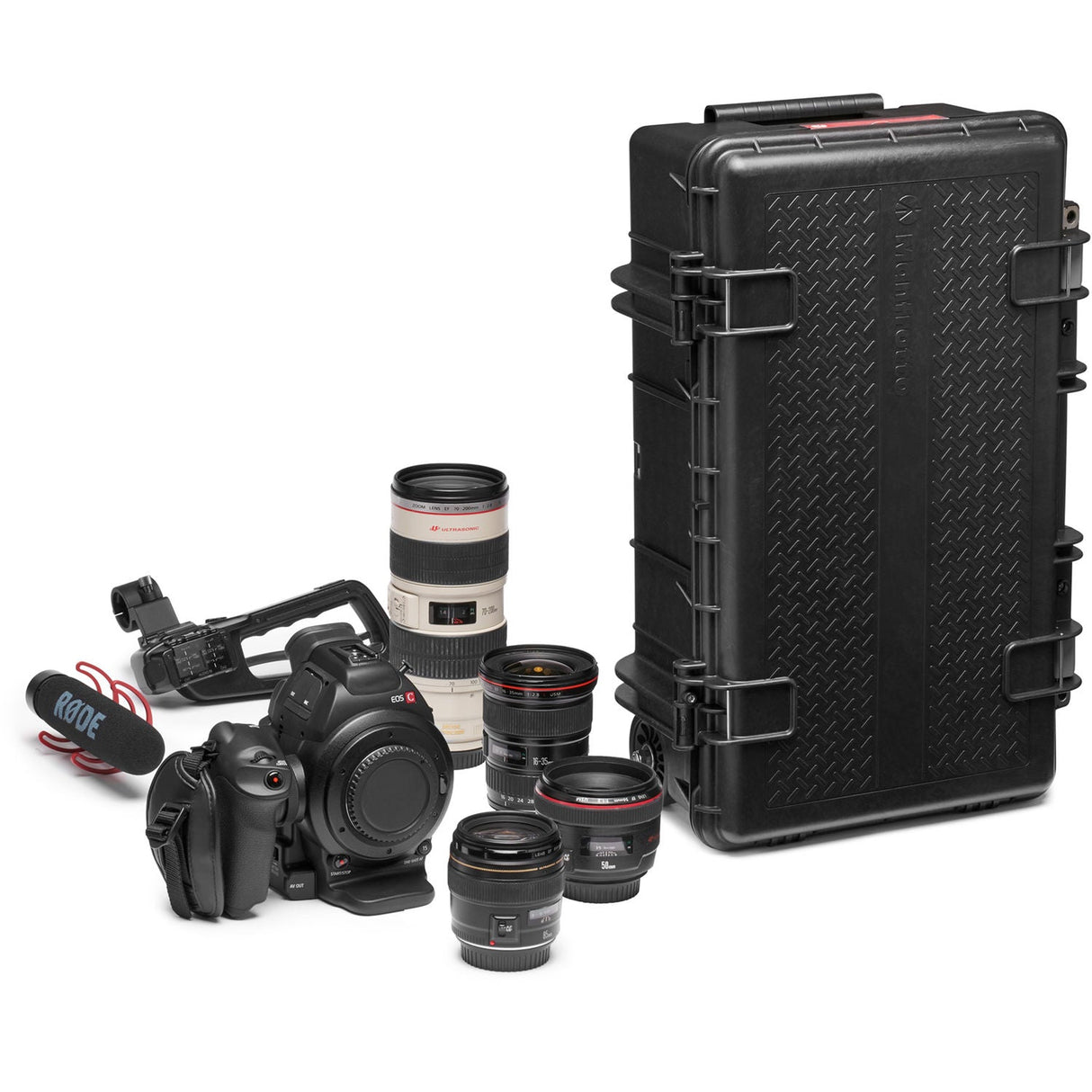 Manfrotto Pro Light Reloader Tough-55 Low Lid Carry-On Camera Rollerbag (Black)