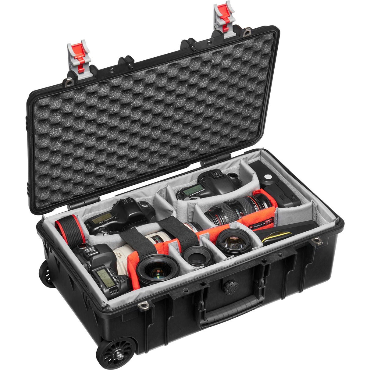 Manfrotto Pro Light Reloader Tough-55 Low Lid Carry-On Camera Rollerbag (Black)