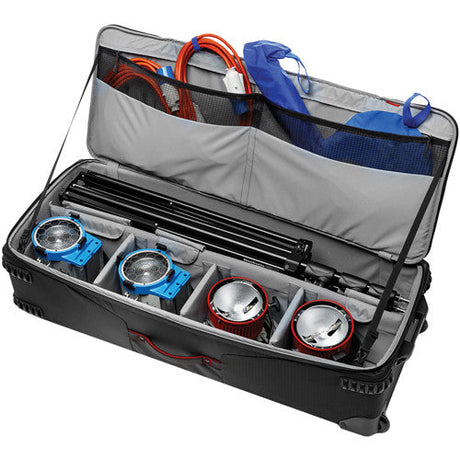 Manfrotto Pro-Light Rolling Lighting Gear Organizer V1 (Extra Large, Black)