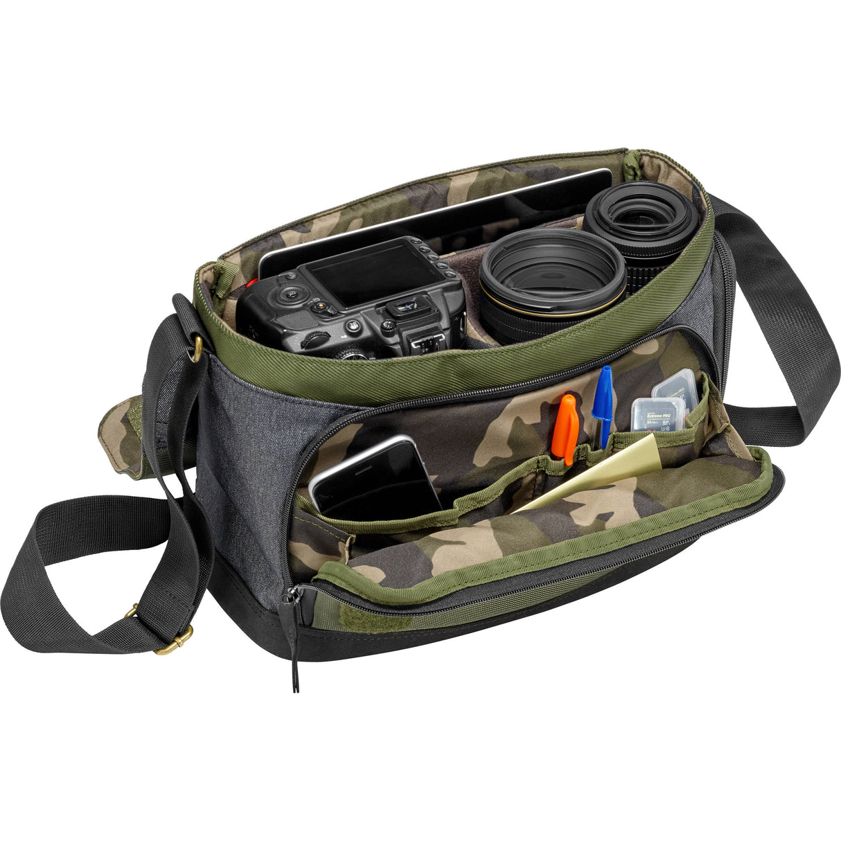Manfrotto Street Camera Messenger bag for CSC/DSLR (Green and Gray)
