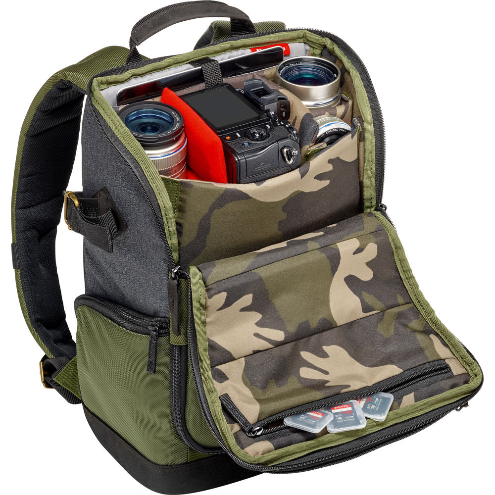 Manfrotto Street Camera and Laptop Backpack for CSC (Green and Gray)